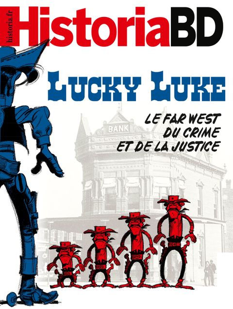 Couverture de l'album Lucky Luke, le Far West du crime et de la justice