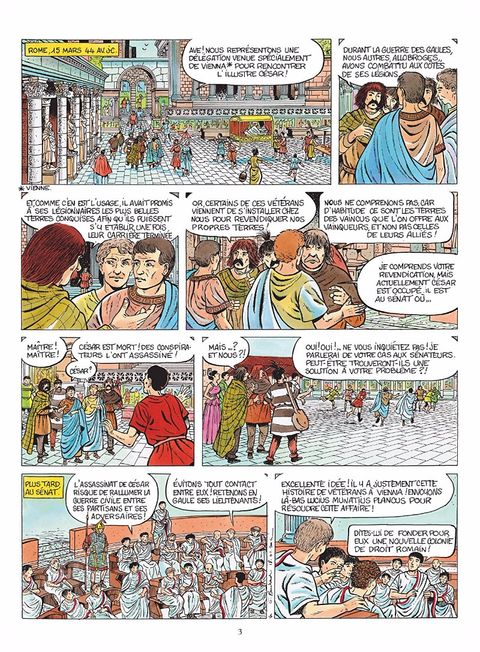 Aperçu de l'album L'Histoire de Lyon en Bd tome 1 - De l'Epoque Romaine à la Renaissance