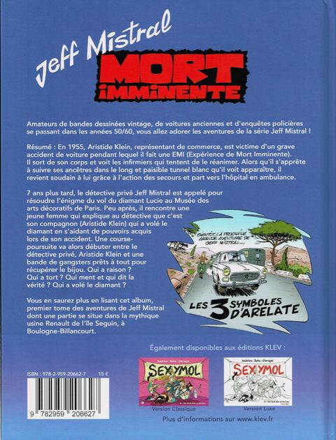 Aperçu de l'album Une aventure de Jeff Mistral tome 1 - Mort imminente