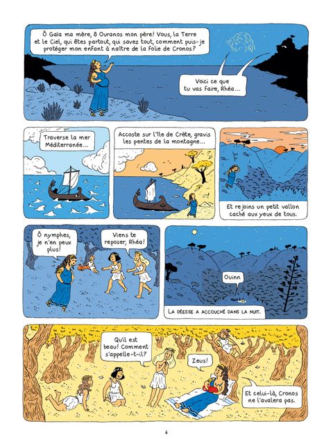 Aperçu de l'album La Mythologie en Bd tome 10 - Zeus, le roi des dieux 