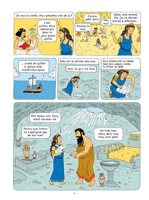 Aperçu de l'album La Mythologie en Bd tome 10 - Zeus, le roi des dieux 