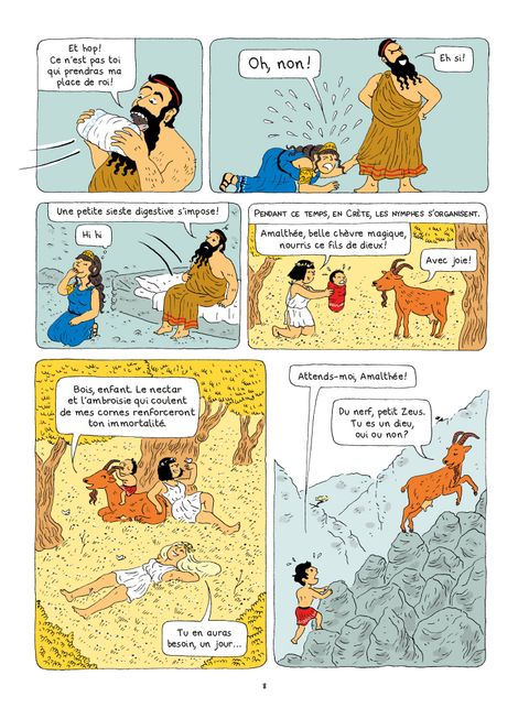 Aperçu de l'album La Mythologie en Bd tome 10 - Zeus, le roi des dieux 
