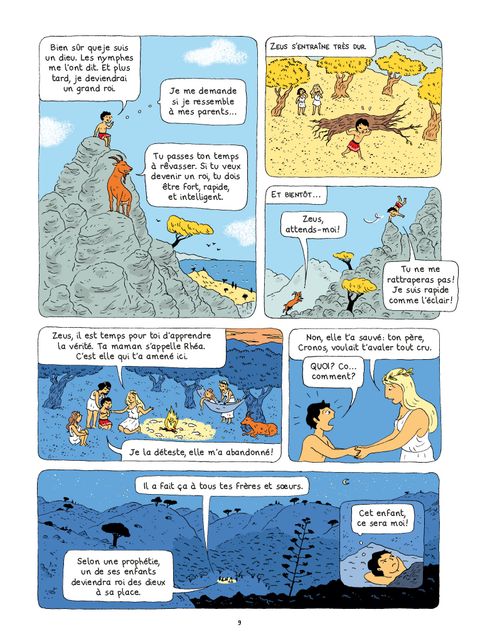 Aperçu de l'album La Mythologie en Bd tome 10 - Zeus, le roi des dieux 