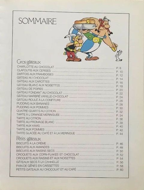 Aperçu de l'album Astérix (Gastronomie) tome 1994 - Les Gâteaux préférés d'Obélix