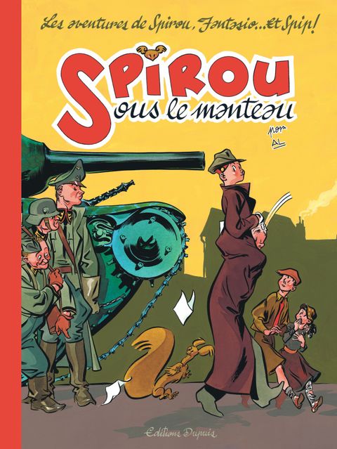 Couverture de l'album Spirou sous le Manteau