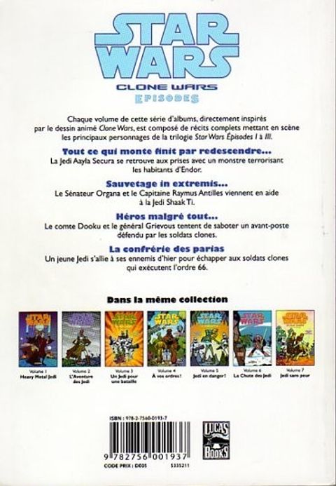 Aperçu de l'album Star Wars - Clone Wars Episodes tome 5 - Jedi en Danger!