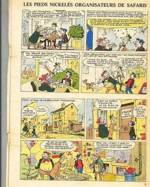 Aperçu de l'album Pieds Nickelés (Jeunesse Joyeuse) tome 68 - Les Pieds Nickelés organisateurs de Safaris