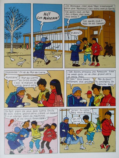 Aperçu de l'album Les aventures des Moineaux tome 1 - La Machine à Remonter le Temps