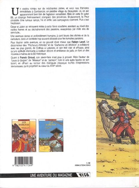 Aperçu de l'album Les Patriotes tome 2 - Le grand saccage