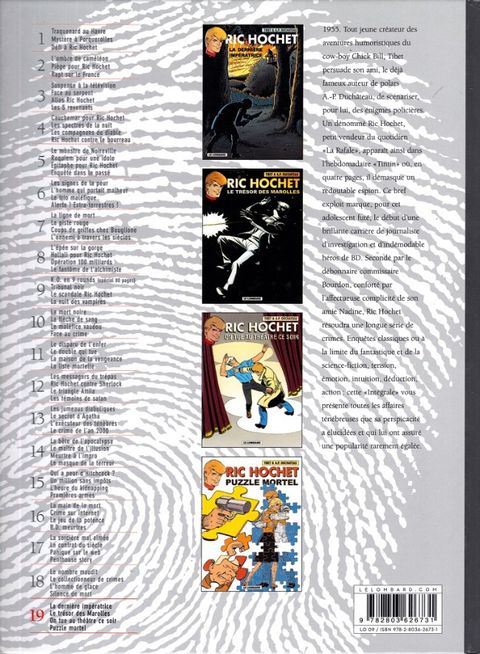 Aperçu de l'album Ric Hochet (Intégrale) tome 19