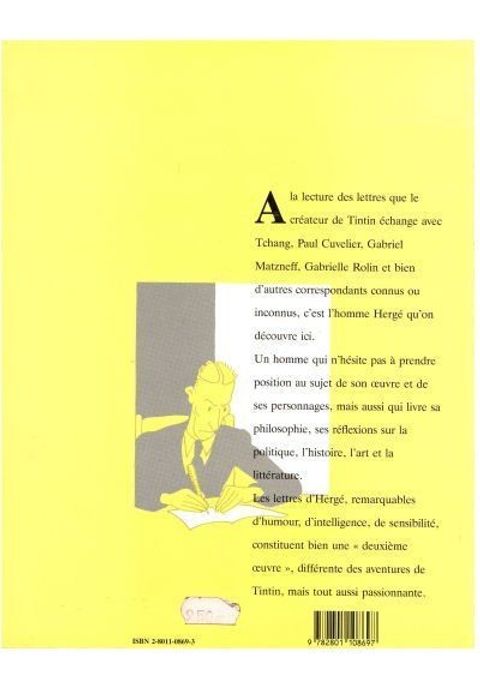 Aperçu de l'album Hergé - Auteur tome 1989 - Hergé, correspondance
