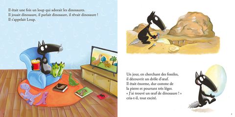 Aperçu de l'album Le loup - Le loup qui adorait les dinosaures