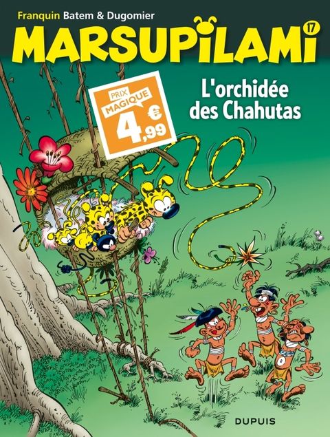Couverture de l'album Marsupilami - Tome 17 - L'orchidée des Chahutas / Edition spéciale (Indispensables 2024)