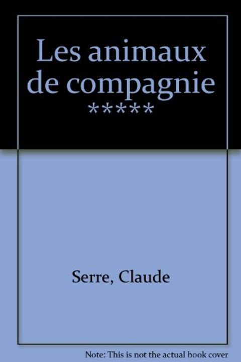 Couverture de l'album Les animaux de compagnie