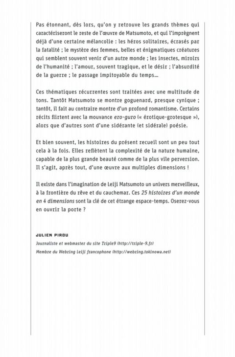 Aperçu de l'album 25 Histoires d'un Monde en 4 Dimensions