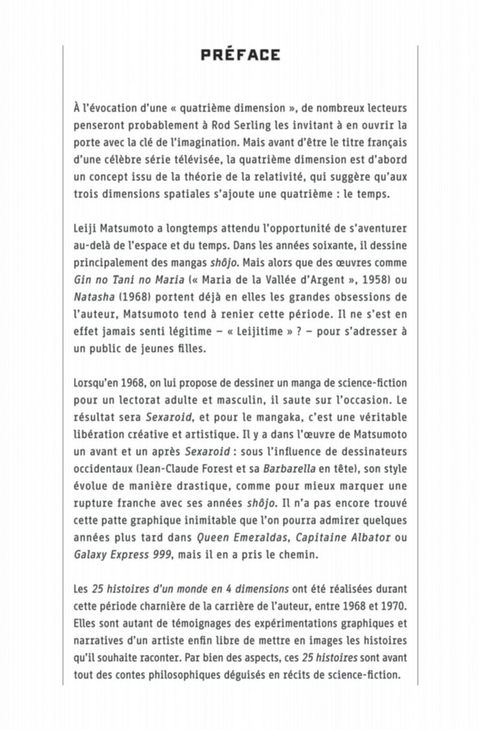 Aperçu de l'album 25 Histoires d'un Monde en 4 Dimensions