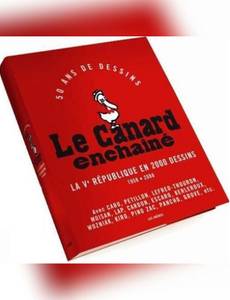 Couverture de l'album Le Canard Enchaîné (la Vème République en 2000 dessins, 1958-2008)