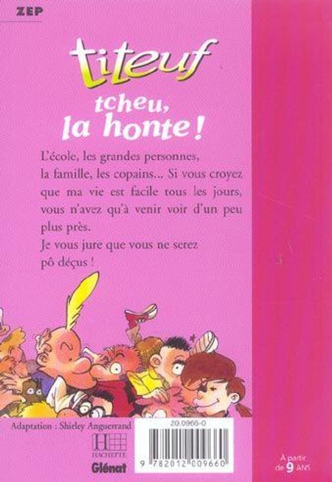 Aperçu de l'album Titeuf (Bibliothèque Rose) tome 11 - Tcheu, la honte !