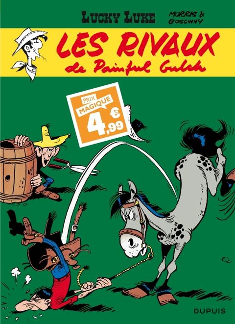 Couverture de l'album Lucky Luke - Tome 19 - Les Rivaux de Painful Gulch / Edition spéciale (Indispensables 2024)