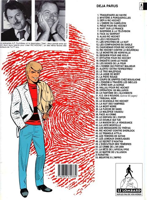 Aperçu de l'album Ric Hochet tome 52 - Le Maître de l'Illusion