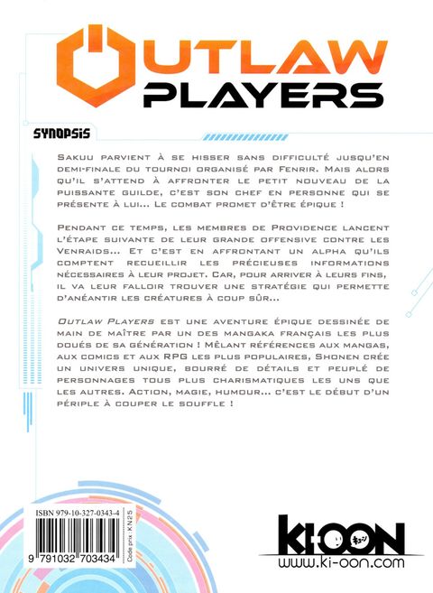 Aperçu de l'album Outlaw Players tome 8