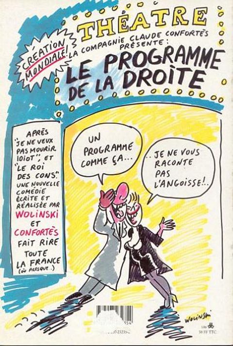 Aperçu de l'album Wolinski (One-Shot) tome 1986 - Le programme de la droite - Li-bé-ral nous voila..!