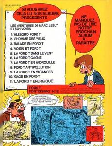 Aperçu 2 de l'album Marc Lebut et son voisin tome 11 - La Ford T énergique
