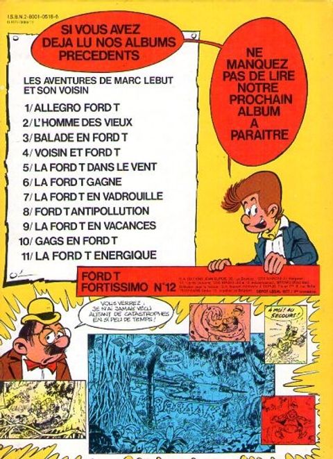 Aperçu de l'album Marc Lebut et son voisin tome 11 - La Ford T énergique
