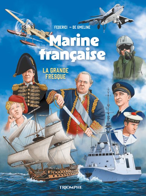 Couverture de l'album Marine française, la grande fresque