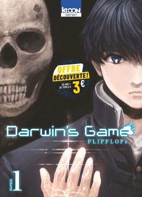 Couverture de l'album Darwin's Game T1 - Opération manga Ki-oon à petit prix - 20 ans 20 tomes