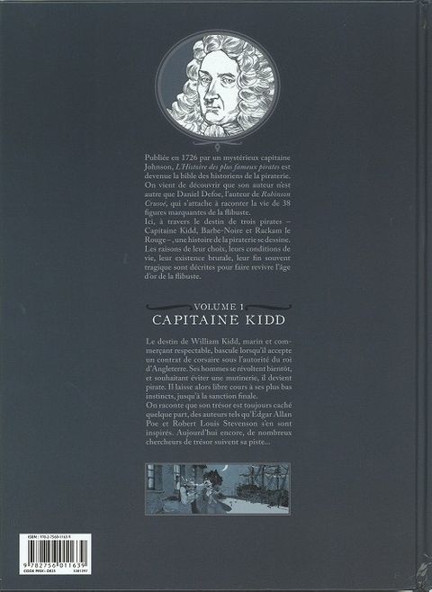Aperçu de l'album Histoire des Plus Fameux Pirates tome 1 - Capitaine Kidd