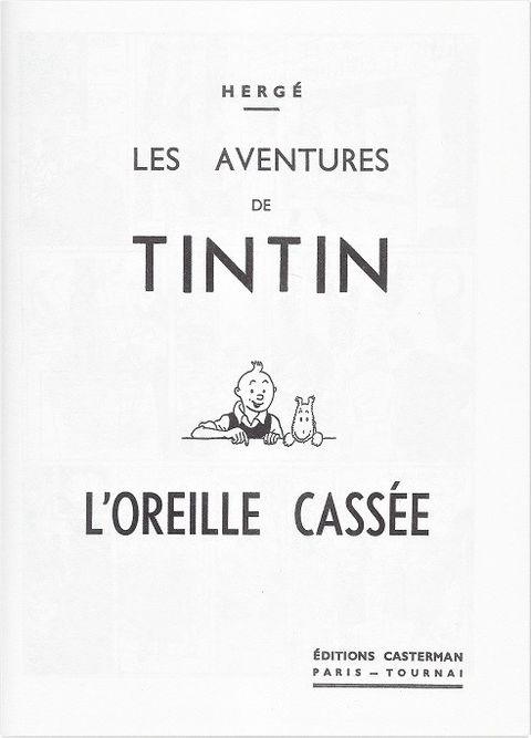 Aperçu de l'album Tintin (Fac-similé N&B) tome 6 - L'Oreille Cassée