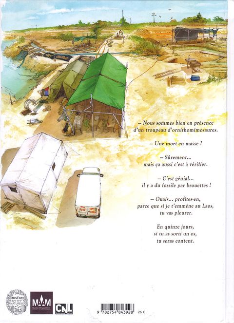 Aperçu de l'album Les dinosaures du paradis - Naissance d'une aventure paléontologique