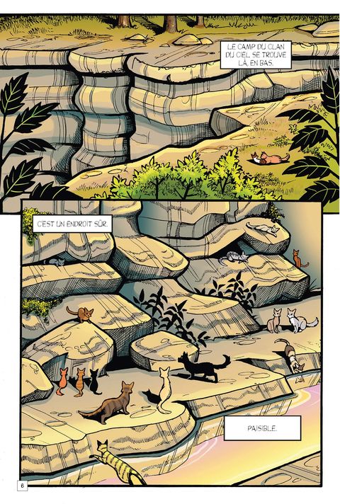 Aperçu de l'album La guerre des clans illustrée - Hors collection série - Le clan du ciel et l'étranger 