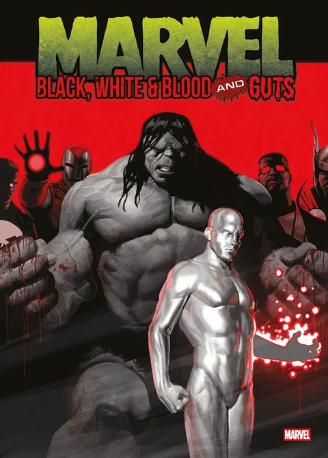 Couverture de l'album Marvel : Black, White & Blod and Guts