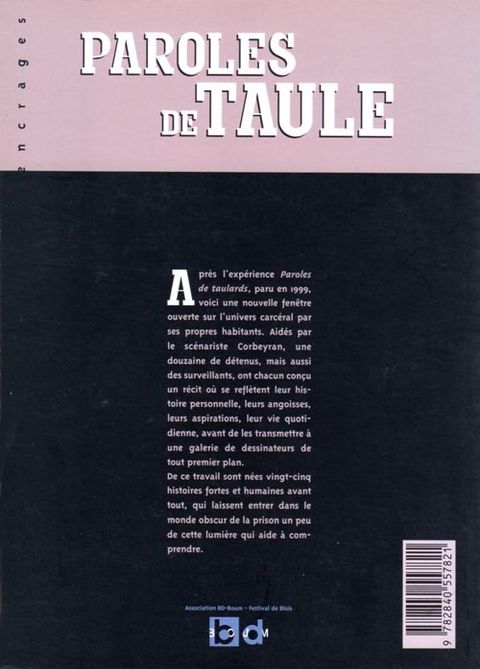 Aperçu de l'album Paroles de... (BD Boum) tome 2 - Paroles de taule