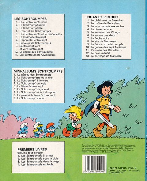 Aperçu de l'album Schtroumpfs (Dessin animé) tome 3 - Le farceur schtroumpfé