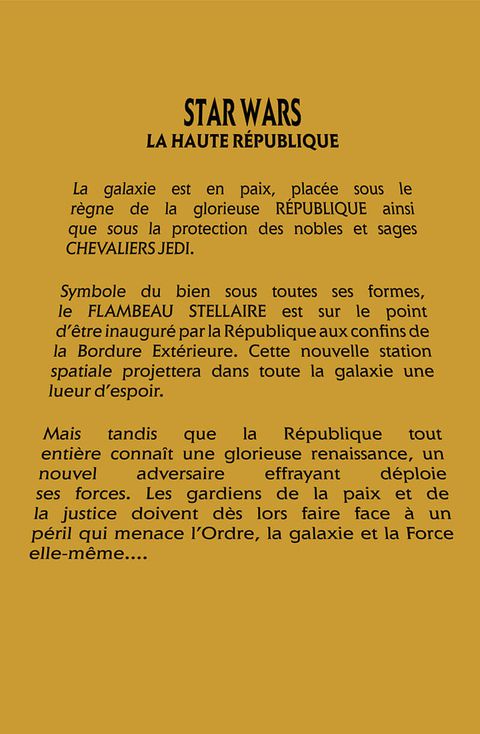 Aperçu de l'album Star Wars : La Haute République - Phase I tome 1 - Il n'y a pas de peur