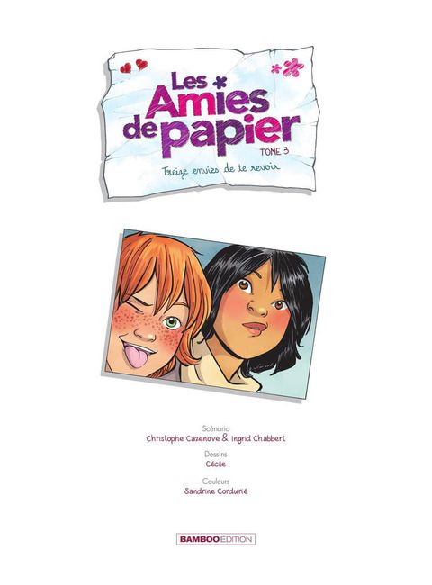 Aperçu de l'album Les Amies de Papier tome 3 - Treize Envies de te Revoir
