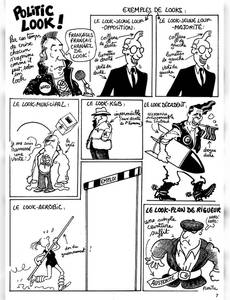 Aperçu 2 de l'album Plantu (Recueil annuel du Monde) tome 1984 - Politic-look - L'actualité politique en BD !