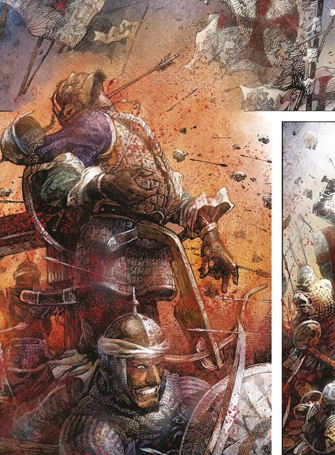 Aperçu de l'album Crusades tome 1 - Le Spectre aux Yeux d'Argent