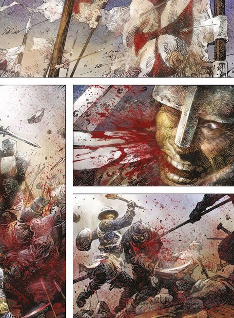 Aperçu de l'album Crusades tome 1 - Le Spectre aux Yeux d'Argent