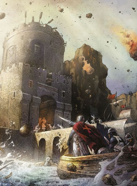 Aperçu de l'album Crusades tome 1 - Le Spectre aux Yeux d'Argent