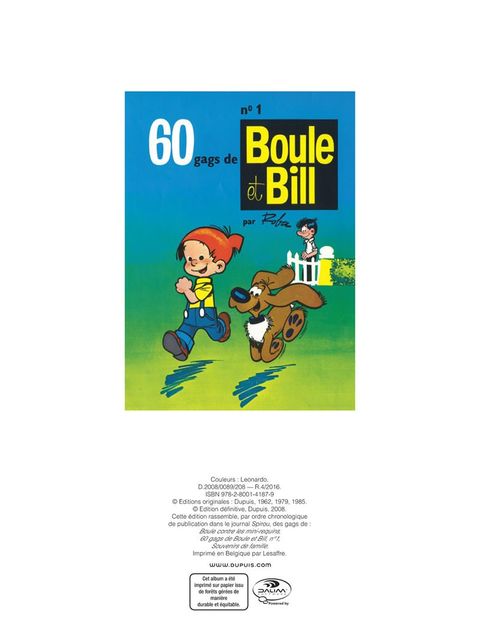 Aperçu de l'album Boule & Bill tome 1 - Tel Boule, tel Bill
