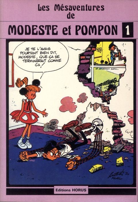 Couverture de l'album Les mésaventures de Modeste et Pompon 1
