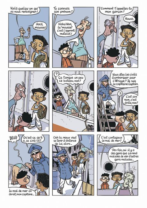 Aperçu de l'album La drôle de guerre de Papi et Lucien tome 2 - Expédition : l'Atlantique !