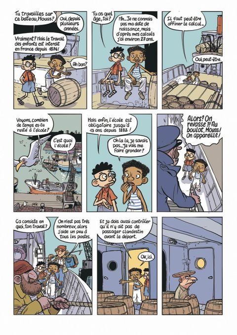 Aperçu de l'album La drôle de guerre de Papi et Lucien tome 2 - Expédition : l'Atlantique !