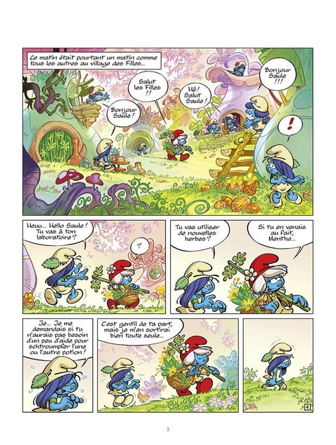 Aperçu de l'album Les Schtroumpfs et le Village des Filles tome 5 - Le bâton de Saule