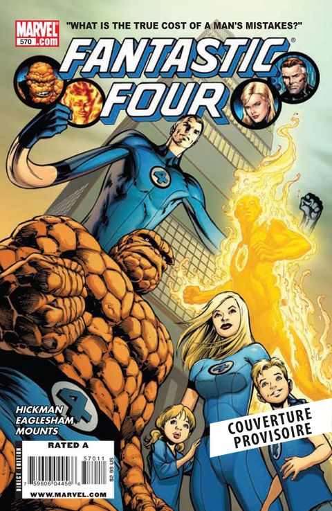 Couverture de l'album Fantastic Four par Jonathan Hickman