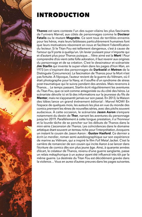 Aperçu de l'album Thanos : L'Ascension de Thanos - L'Ascension de Thanos